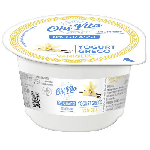 Yogurt Greco Senza Grassi alla Vaniglia - Io Scelgo per Bene - OhiVita